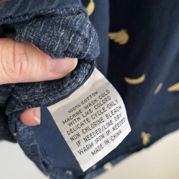 Men’s button down banana print shirt XL - Picture 6 of 6